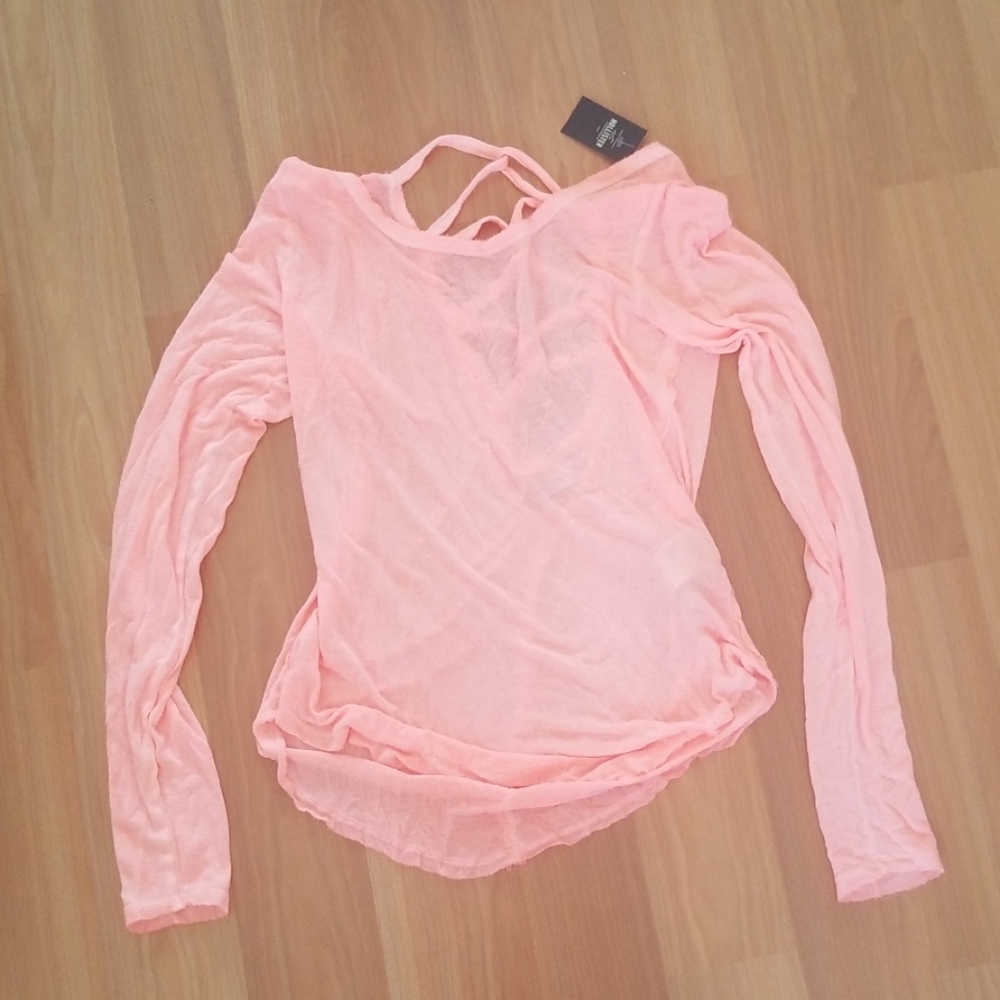 Hollister Long Sleeve Criss Cross Top